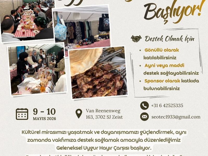 Geleneksel Uygur Hayır Çarşısı Başlıyor!